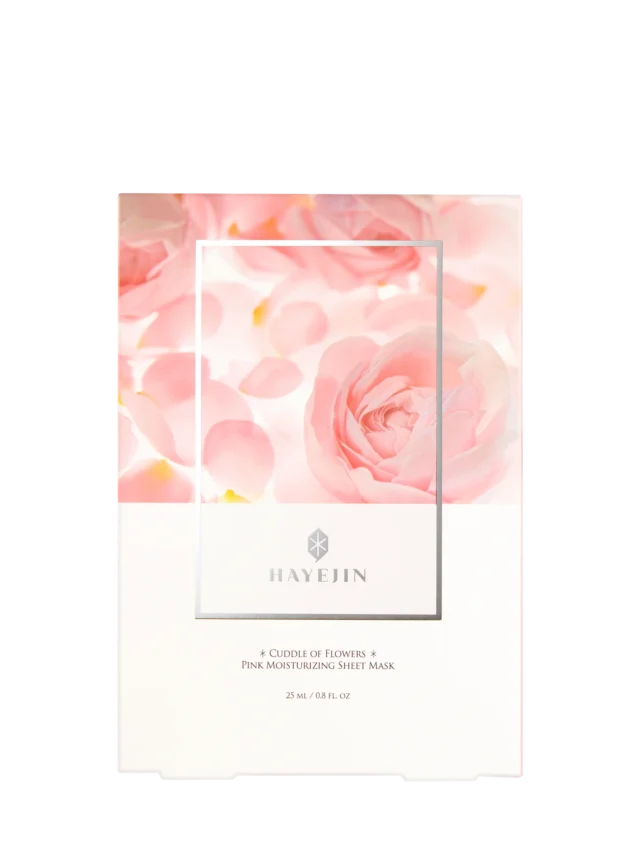 HAYEJIN „Cuddle of Flowers“ drėkinamoji lakštinė veido kaukė (5 lakštai)