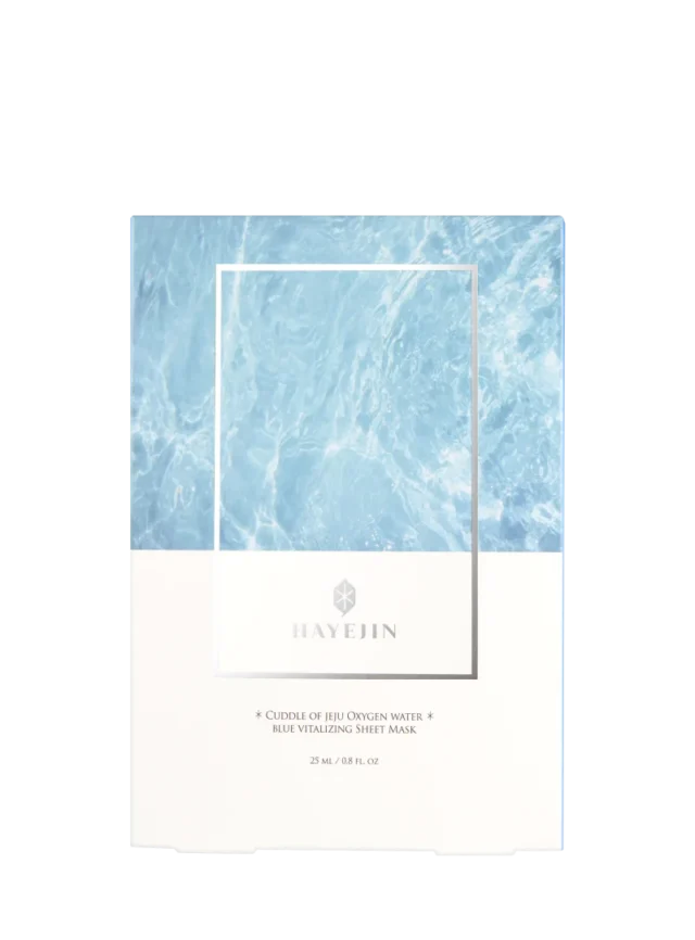 HAYEJIN „Cuddle of Jeju Oxygen Water“ energizuojanti lakštinė veido kaukė (5 lakštai)