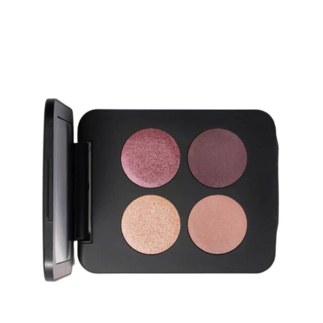 YOUNGBLOOD presuotų mineralinių akių šešėlių paletė „Pressed Mineral Eyeshadow Quad“ GARDEN PARTY