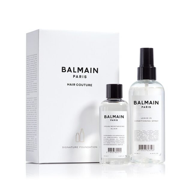 BALMAIN HAIR rinkinys/nenuplaunamas kondicionierius ir arganų eliksyras